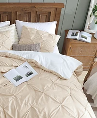 Swift Home Classic Stripes Pintuck -Pc. Comforter Set