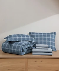 Swift Home Grid Plaid Reversible -Pc. Comforter Set