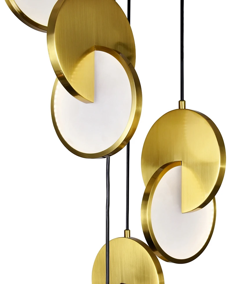 Cwi Lighting 12" Metal Tranche Led Pendant