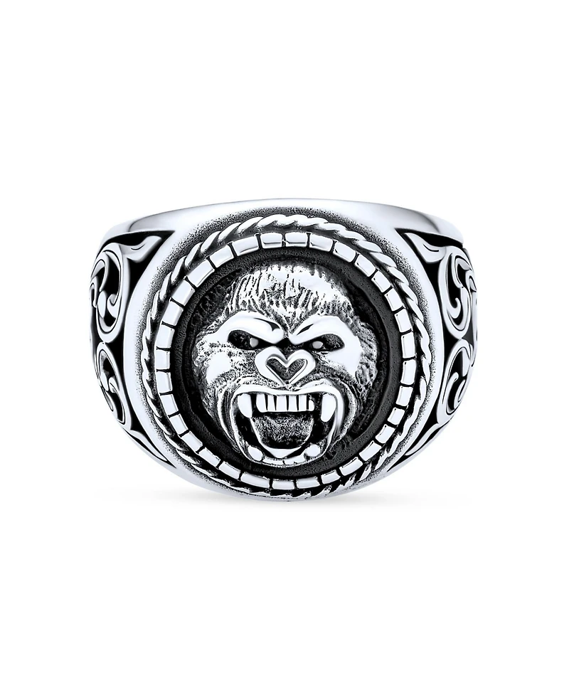 Bling Jewelry Big Statement Biker Style Lion Ring Solid .925 Sterling Silver