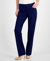 Anne Klein Petite Mid-Rise Bootcut Pants