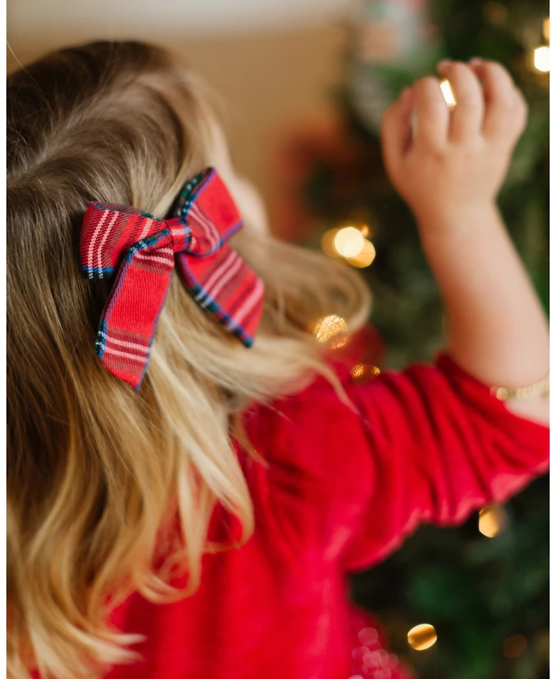 Bits & Bows Girls Plaid Hair Bow