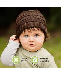 KeaBabies 3pk Warmzy Baby Beanies, 0-36 months Hats, Winter Hat for Newborn, Infant, Toddlers, Boys, Girls