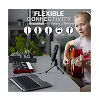 Pyle Compact Bluetooth Dj Mixer Interface with Usb Audio and Phantom Power