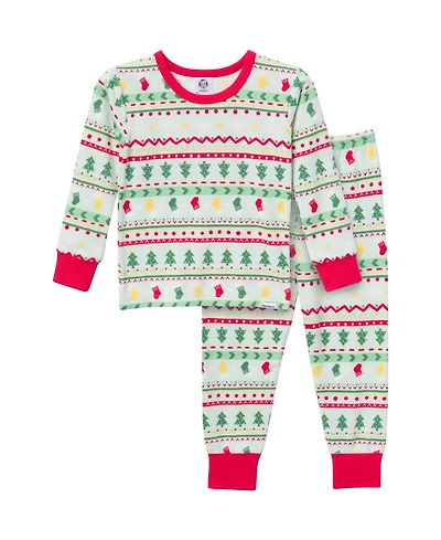 Gerber Baby Girls Holiday Family Pajamas Neutral Two Piece