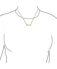 Bling Jewelry Support Symbol Pendant Necklace for Displaced People Cz Accent Safety Pin 14K Gold