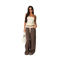 Edikted Womens Fifi Gathered Strapless Top