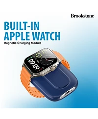 Brookstone 5,000mAh Capcity Magsafe Power Bank with Apple Watch Charger and Kickstand