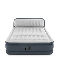Intex Dura Beam Ultra Plush Headboard Airbed w/Built In Pump, Queen (2 Pack)