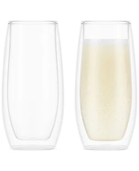 Bodum Skal Double-Walled Champagne Glasses, Set of 2
