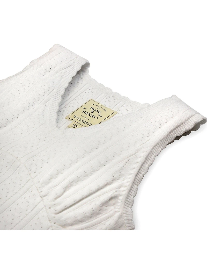 Hope & Henry Women's Empire Sweater Tank