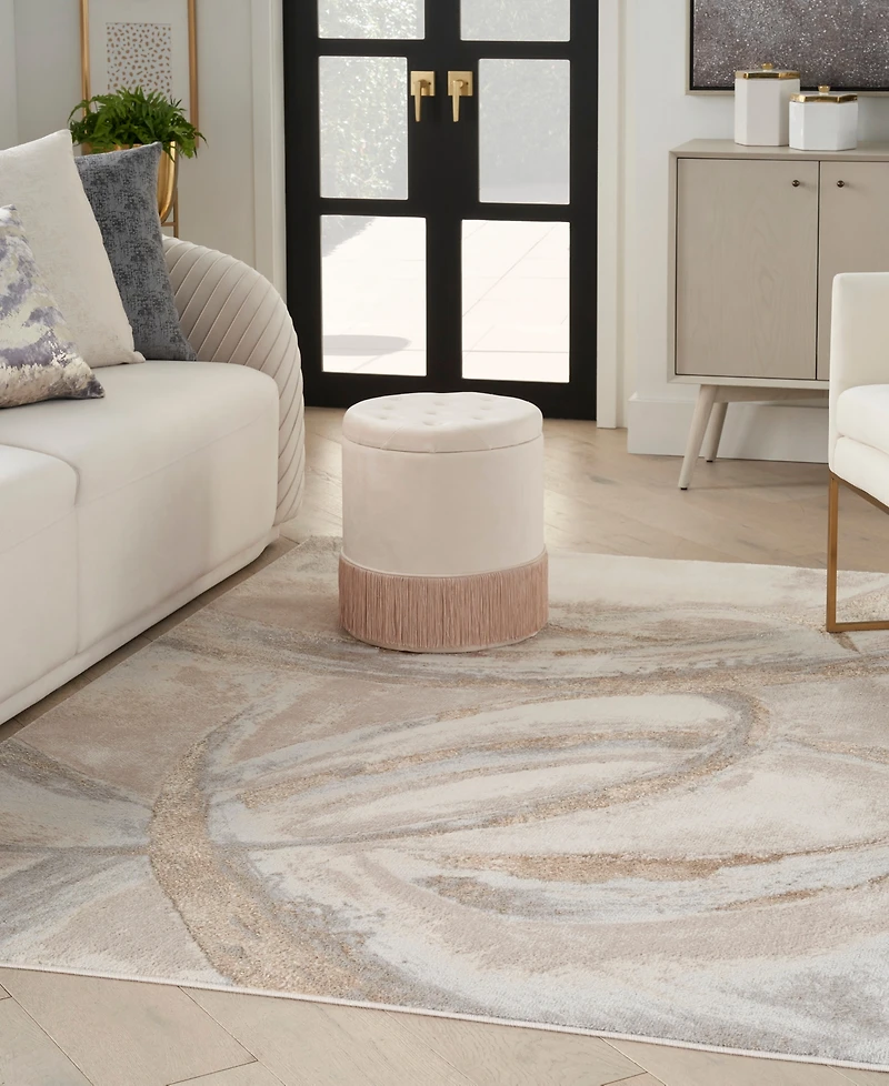 Nourison Home Brushstrokes BSK01 5'3"x7'3" Area Rug