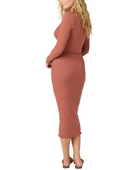 O'Neill Juniors' Brennan Pull-On Knit Midi Skirt