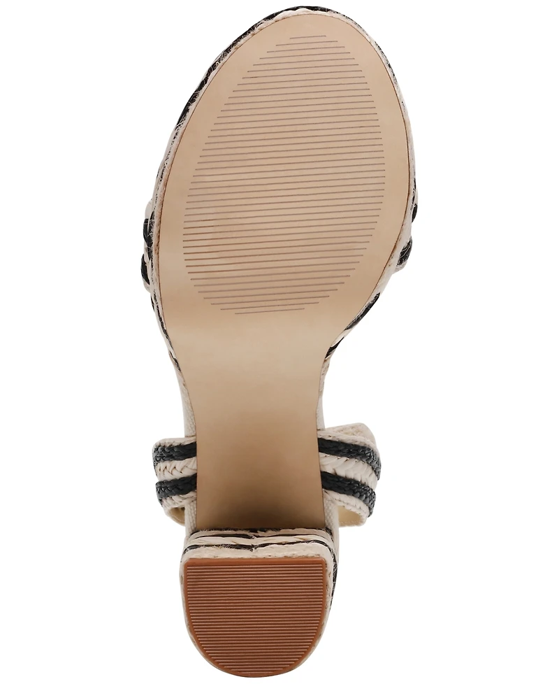 Steve Madden Women's Luccie Platform Raffia Dress Sandals