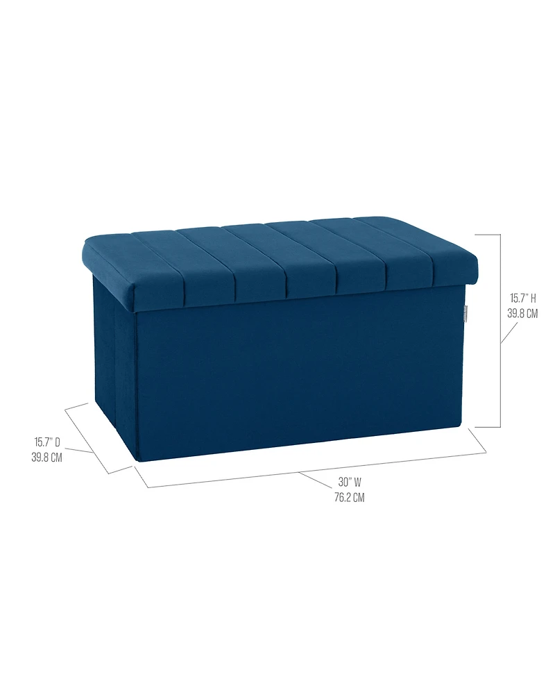 Seville Classics Channel Tufted Storage Trunk