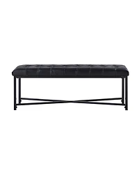 Hulala Home Eberhard Modern Upholstered Flip Top Storage Bench with Button-Tufted