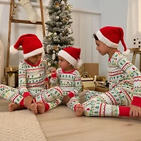 Gerber Girls Holiday Family Pajamas Neutral Two Piece
