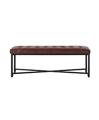 Hulala Home Eberhard Modern Upholstered Flip Top Storage Bench with Button-Tufted