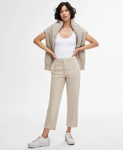 Boss Orange Women's Cotton-Blend Seamed Ankle Trousers