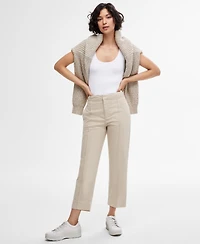 Boss Orange Women's Cotton-Blend Seamed Ankle Trousers