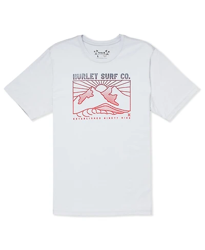 Hurley Men's Everyday H2O-Dri Horizon Line Slub Short Sleeve T-Shirt