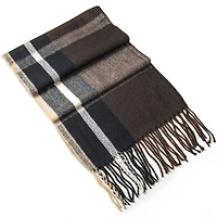 Alpine Swiss Men's Scarf Soft 80 Inch Long Warm Scarves Plaids Winter Shawl