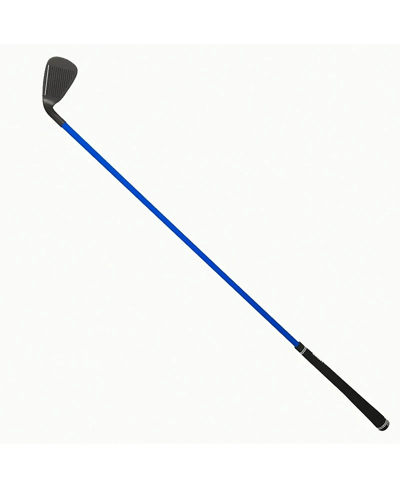 Lag Shot 7 Iron Golf Club Swing Trainer Stick for Right Handed Men, Black/Blue