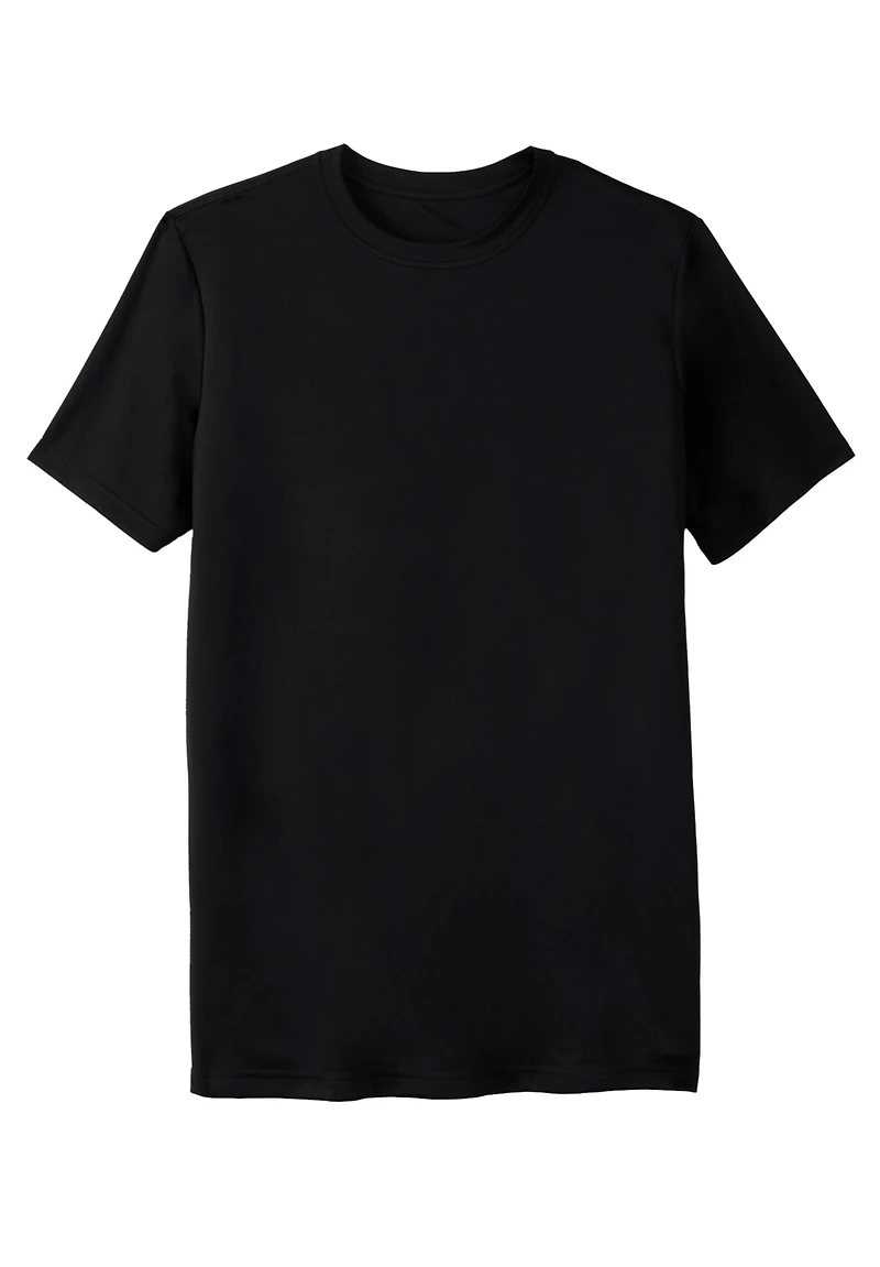 KingSize Big & Tall No Sweat Longer-Length Short Sleeve Crewneck Tee