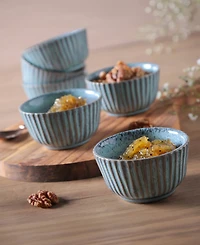 Porto Brasil Stoneware Linhas Ramekins, Set of 6