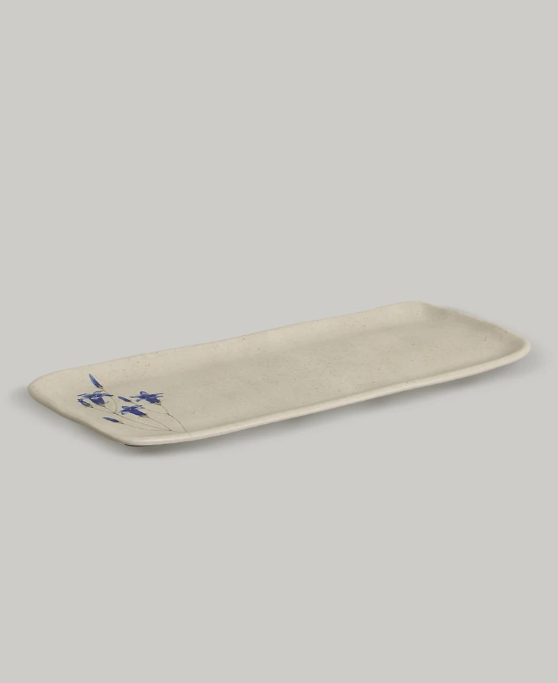 Porto Brasil Campestre Stoneware Medium Rectangular Platters, Set of 4