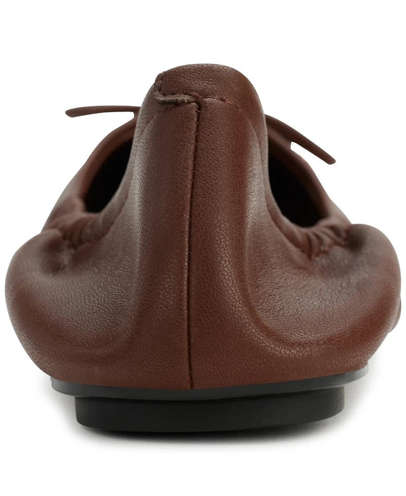 Karl Lagerfeld Paris Women's Velma Almond Toe Ballet Flats