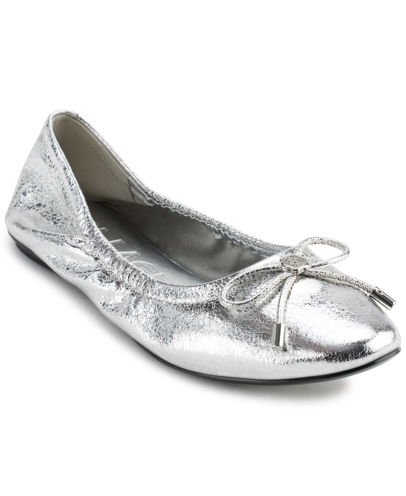 Karl Lagerfeld Paris Women's Velma Almond Toe Ballet Flats