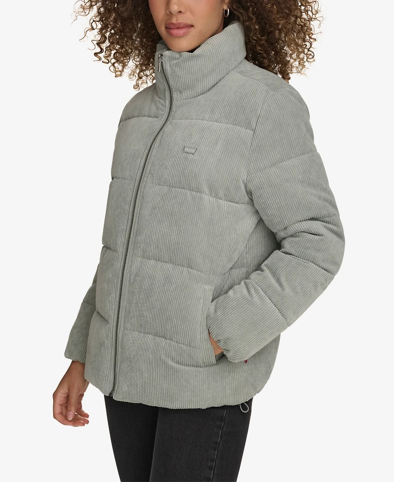 Levi's Women's Corduroy Bubble Puffer Jacket