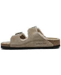 Birkenstock Women's Arizona Shearling Suede Leather Sandals from Finish Line