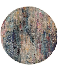 Nourison Home Celestial CES16 5'3"x5'3" Round Area Rug