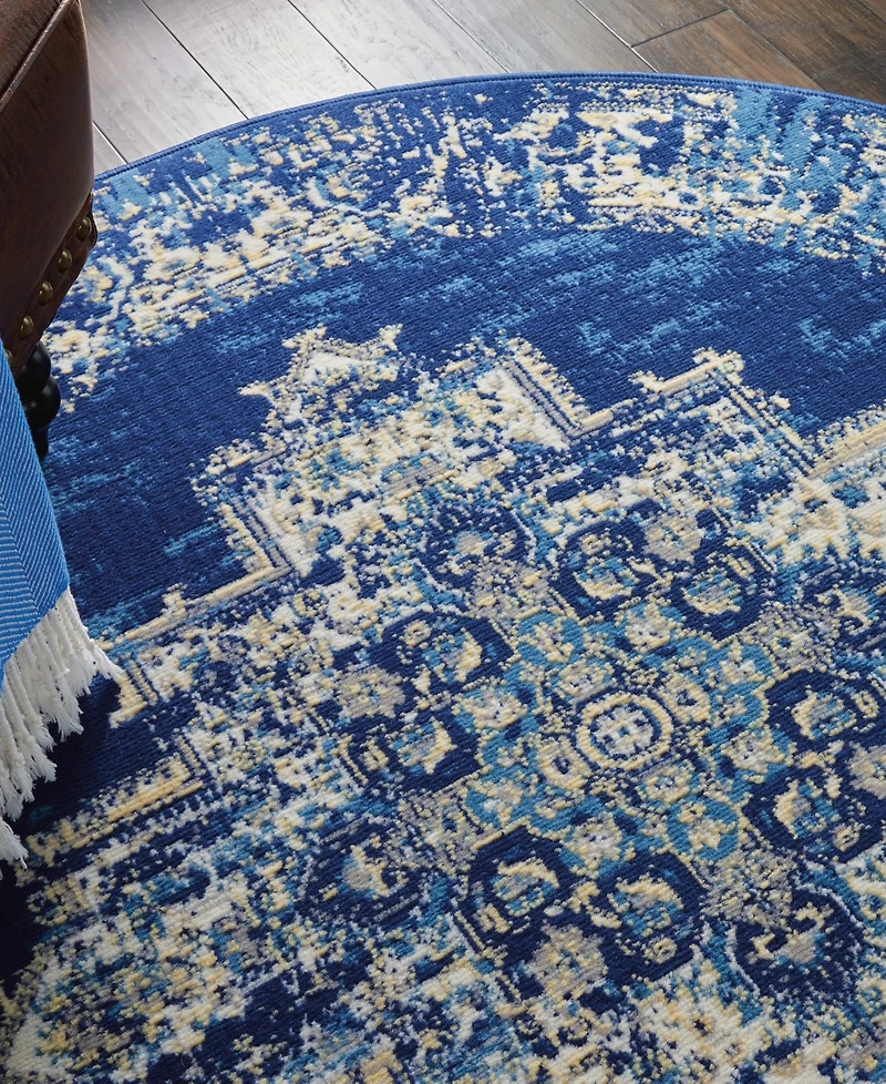 Nourison Home Grafix GRF14 5'3"x5'3" Round Area Rug