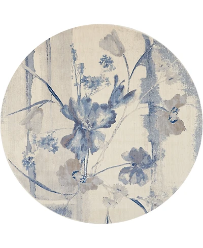 Nourison Home Somerset ST18 7'9"x7'9" Round Area Rug