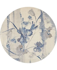 Nourison Home Somerset ST18 7'9"x7'9" Round Area Rug