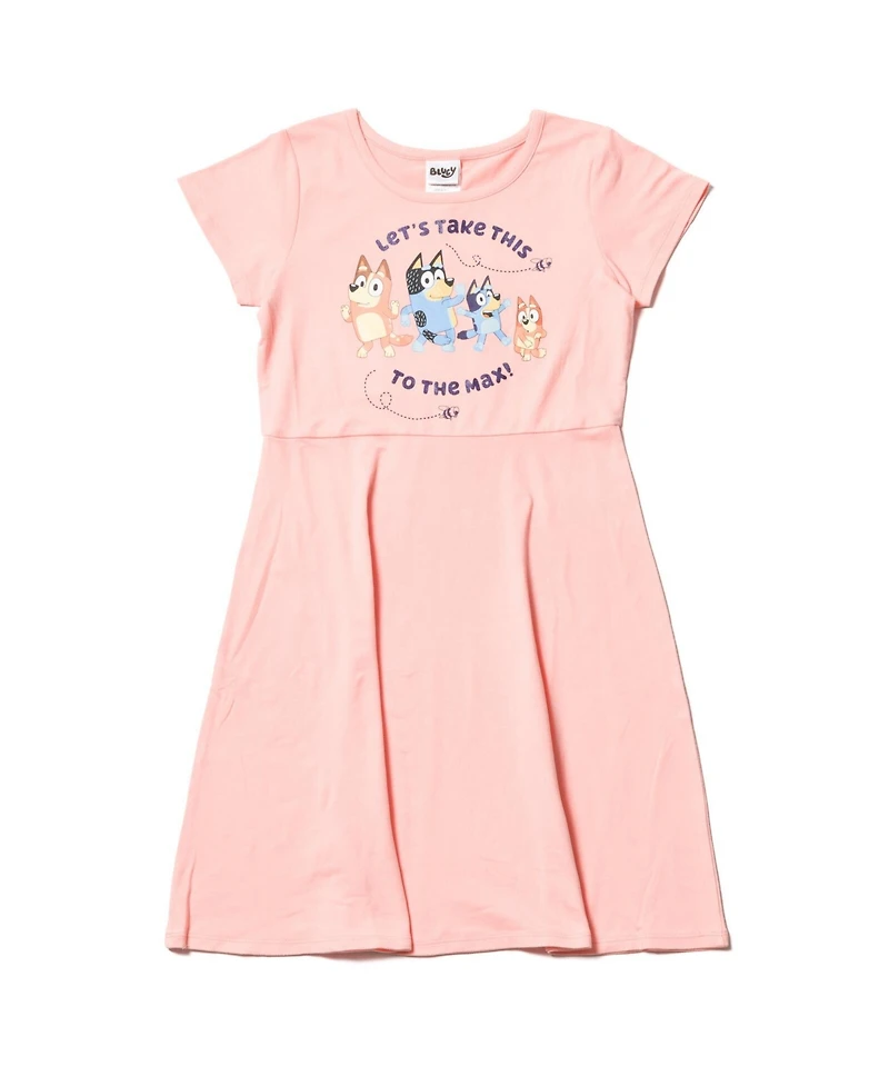 Bluey Toddler Girls Mom Dad Bingo 2 Pack Skater Dresses Toddler|Child