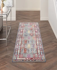 Nourison Home Vintage Kashan VKA06 2'4"x8' Runner Area Rug