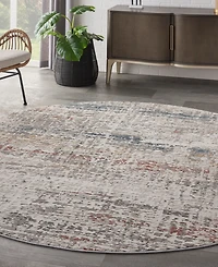 Nourison Home Rustic Textures RUS14 5'3"x5'3" Round Area Rug