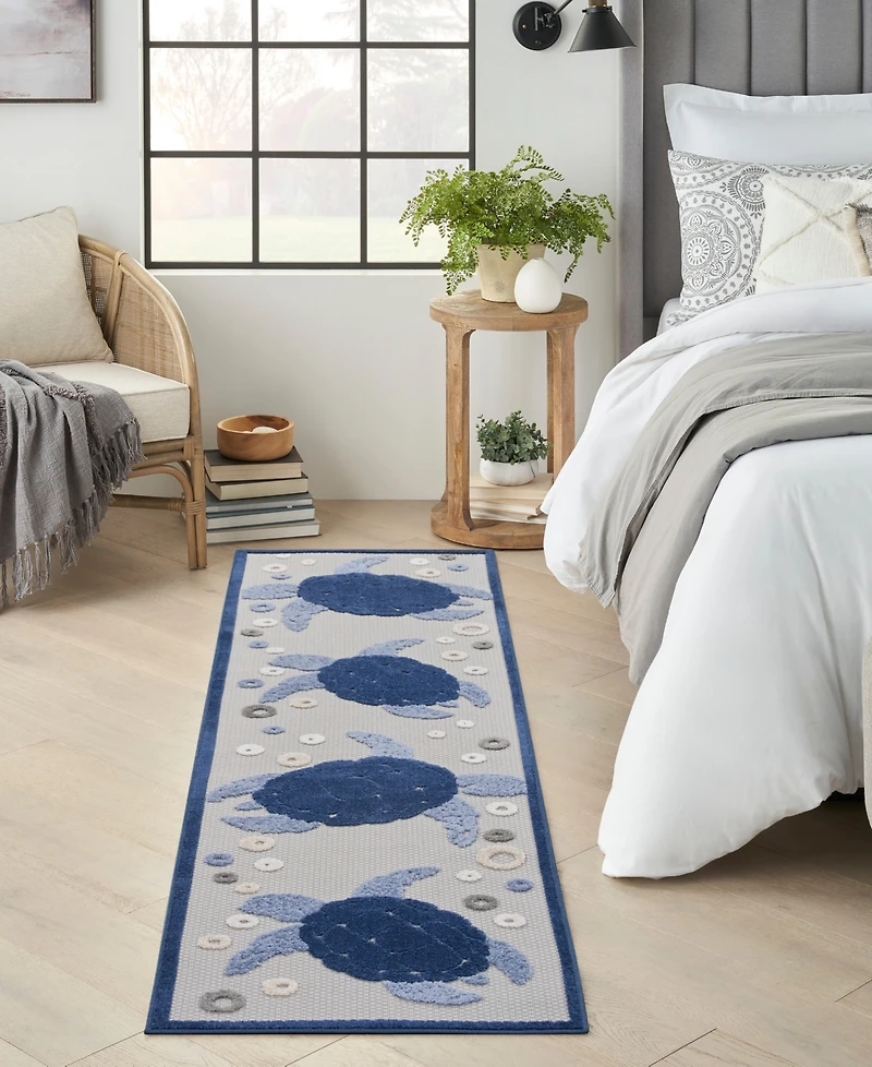 Nourison Home Aloha ALH27 2'3"x8' Runner Area Rug