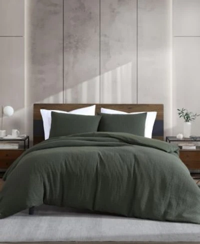 Kenneth Cole New York Solid Waffle Duvet Cover Sets
