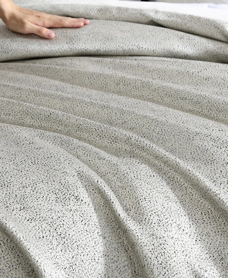 Closeout! Vera Wang Speckled Satin Weave 3-Pc. Duvet Cover Set