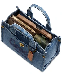 Coach Mini Denim Cargo Tote 20