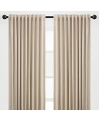 Chanasya Premium 2-Panel Blackout Velvet Curtains - Classy & Solid Drapes for Living Room or Bedroom 52" x 96" Indigo