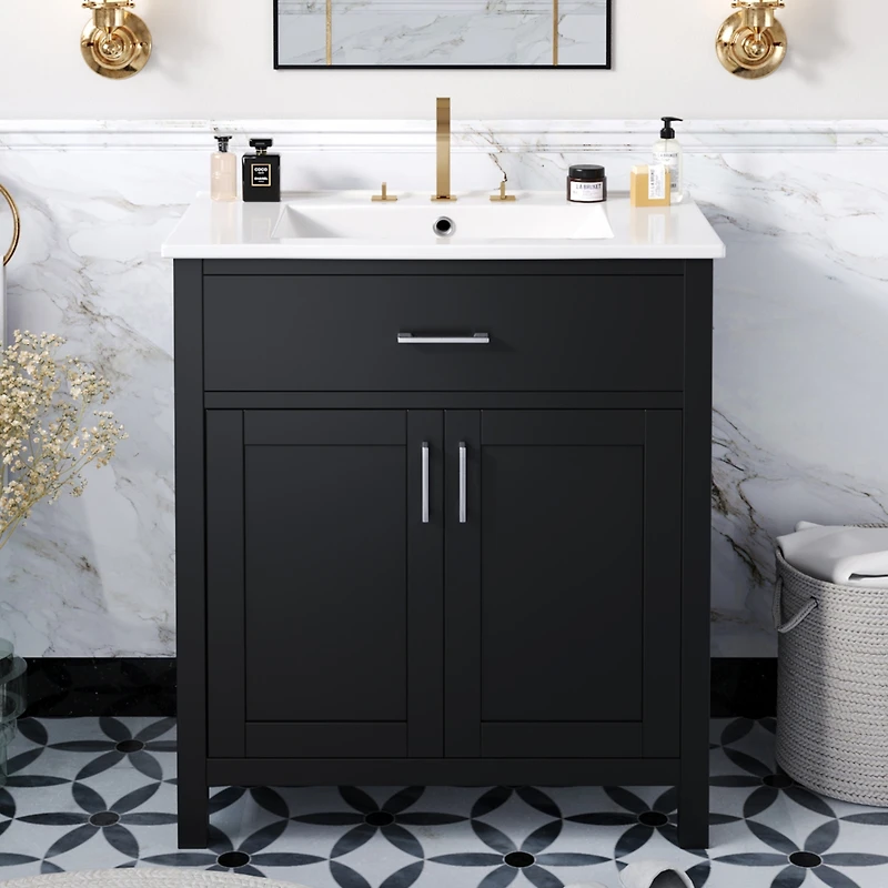 Streamdale Compact 30" Bathroom Vanity with Ample Storage