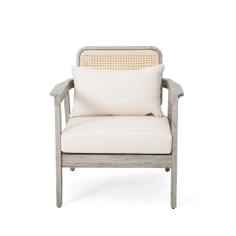 Streamdale Acacia Patio Club Chair with Waterproof Cushion