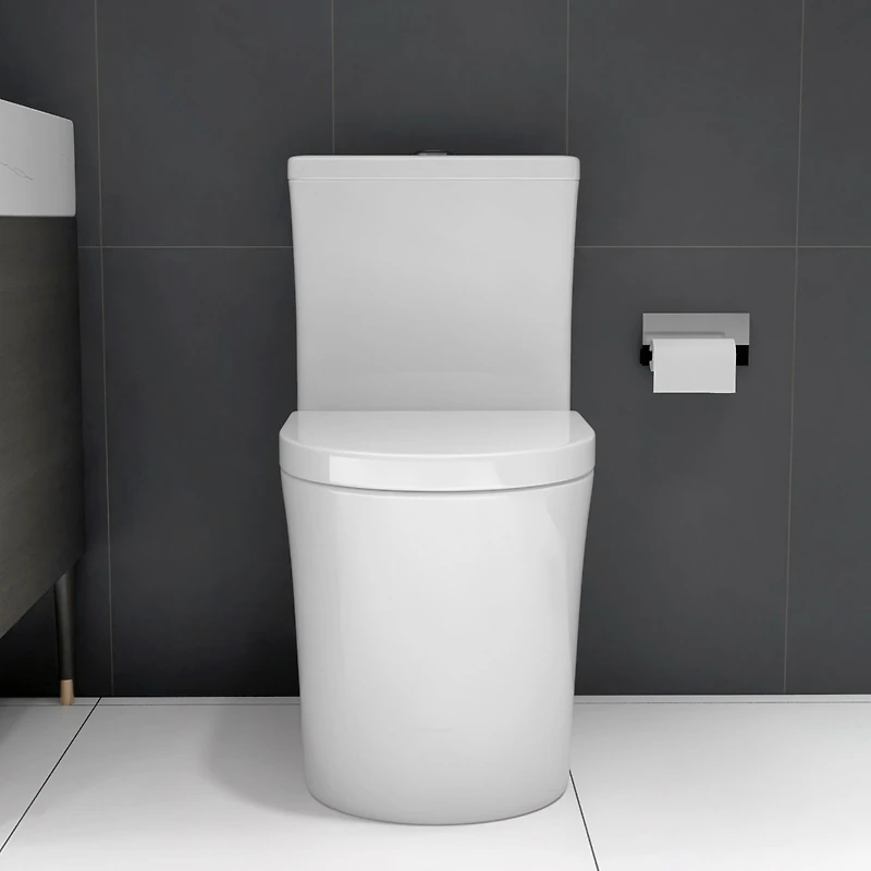 Streamdale Compact One Piece Dual Flush Toilet, Short Depth