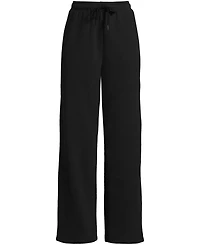 Lands' End Women's Serious Sweats High Rise Relaxed Straight Leg Pants